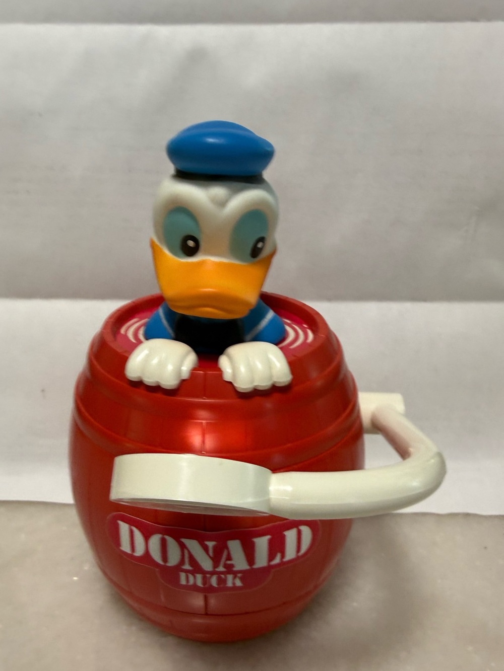 Donald Duck Pop-Up Barrel Bank Toy - Works